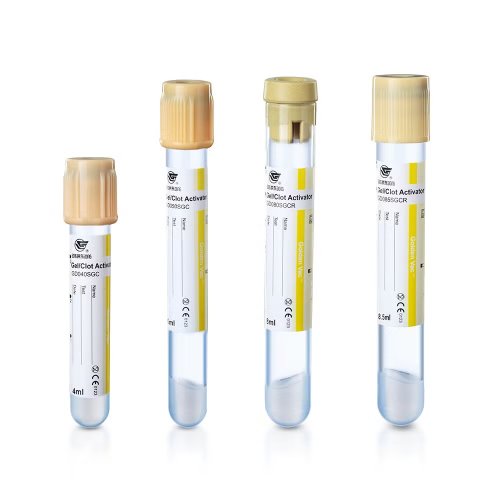 Gel/clot activator tube